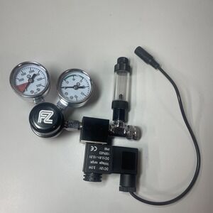 FZONE Aquarium Co2 Regulator DC Solenoid with Bubble Counter and Check Valve ...